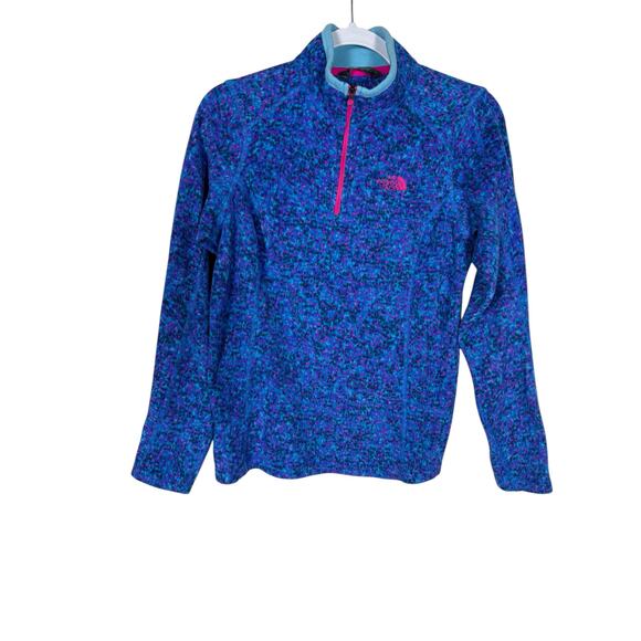 The North Face Tops - The North Face Activewear Women Pullover Blue quarter Zip Medium Long Sleeve Top